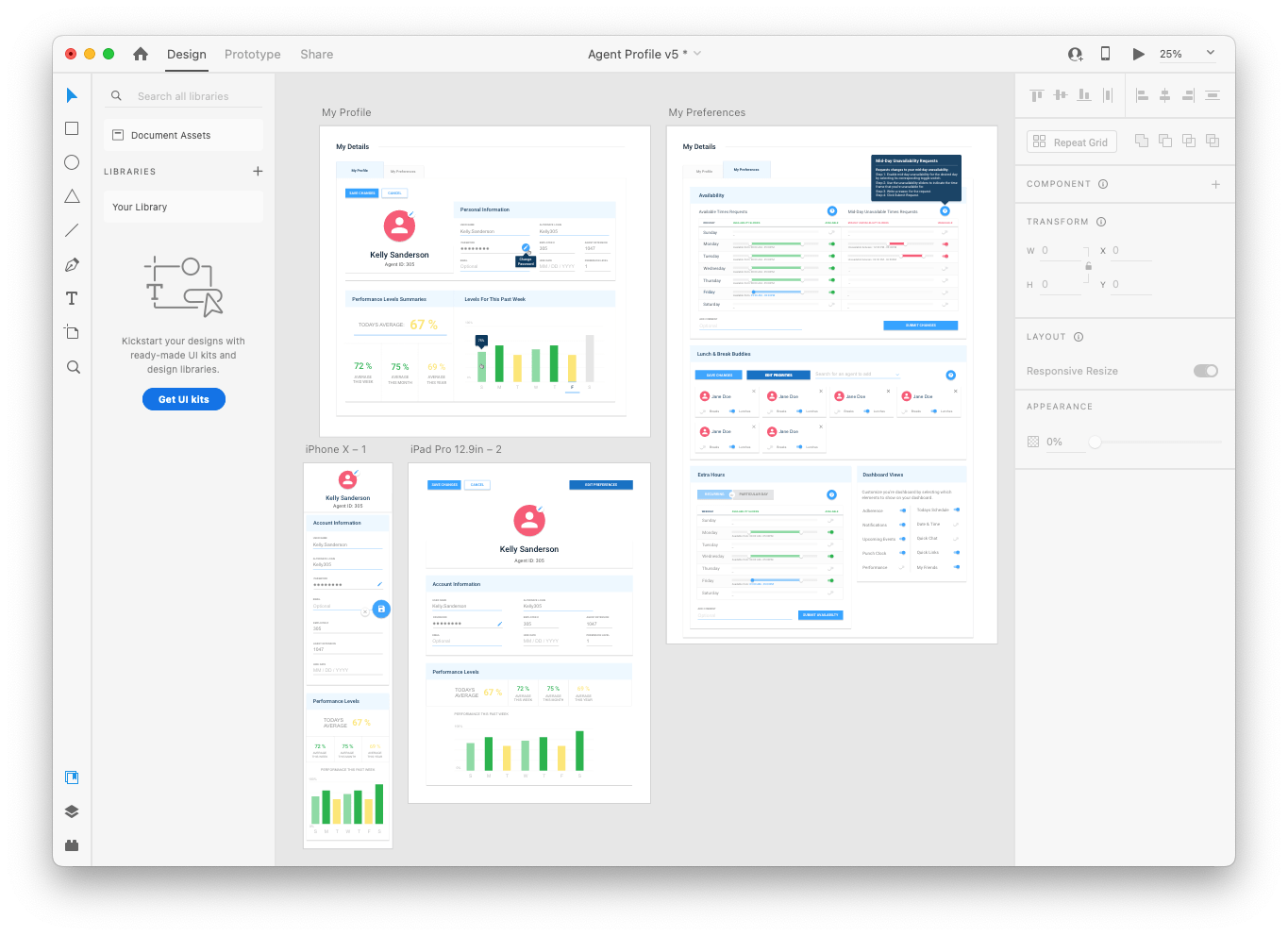 App Design - Adobe XD Mockup