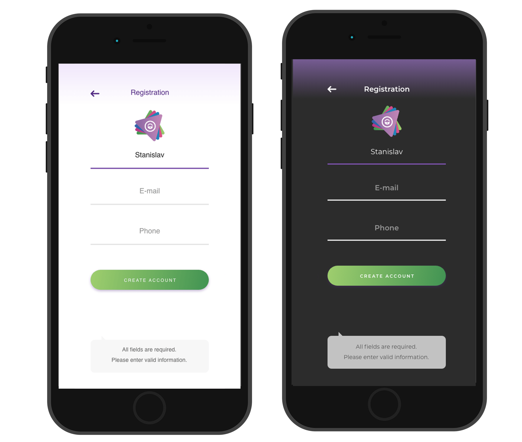 Branding Application Desgin
